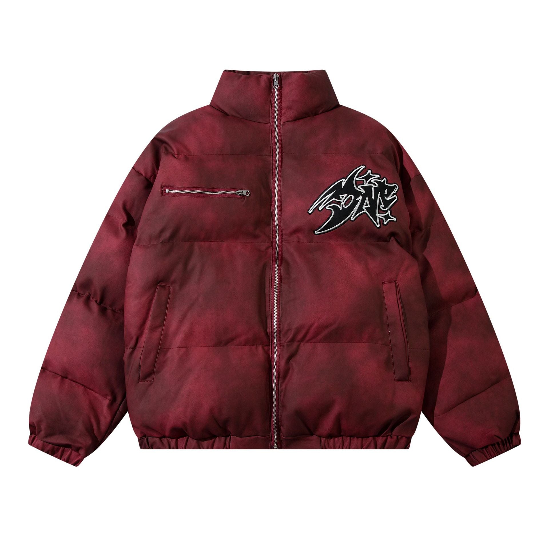 Tie-dyed Old Dirty Winter Cotton Coat