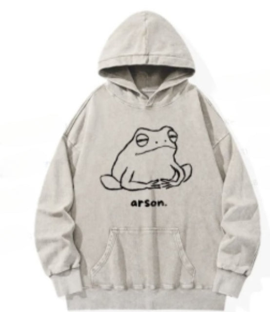 Distressed Loose Casual Sweatshirt