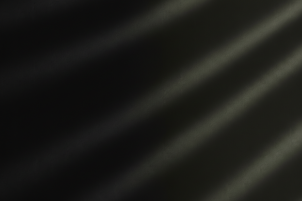 Dark minimalist background, deep charcoal and muted olive tones, soft gradient lighting, subtle fabric-like texture, moody but clean atmosphere, premium streetwear fashion brand style, no objects, no people, no text, soft shadows, cinematic editorial background